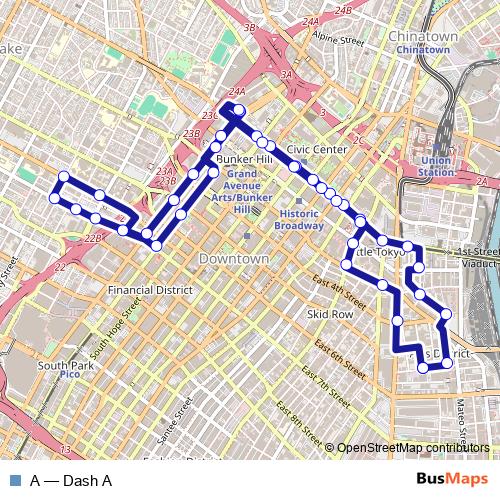 A bus Line Map