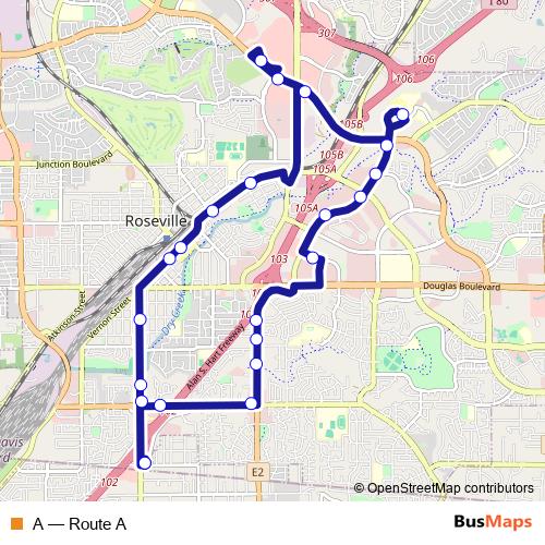A bus Line Map
