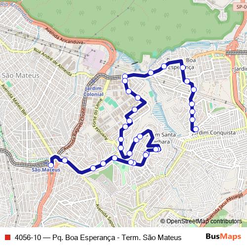 4056-10 bus Line Map