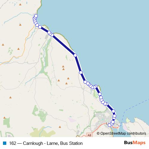 162 bus Line Map