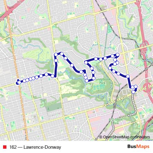 162 bus Line Map