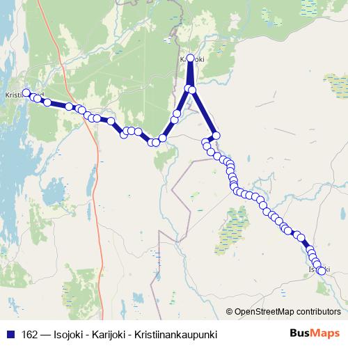 162 bus Line Map