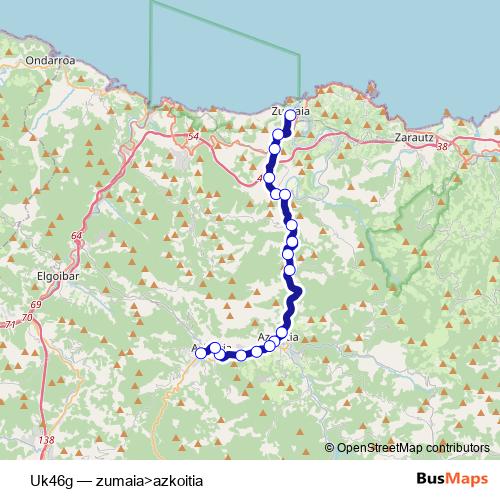 Uk46g bus Line Map