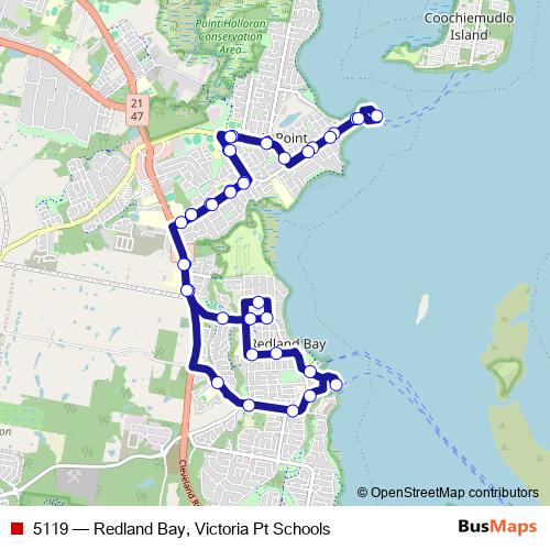5119 bus Line Map