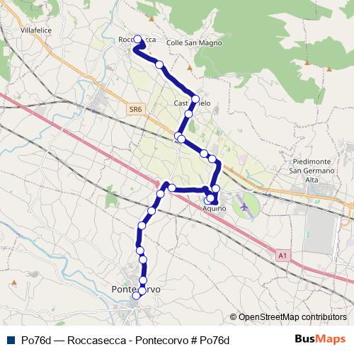 Po76d bus Line Map