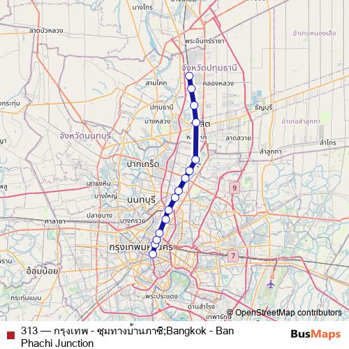 313 rail Line Map