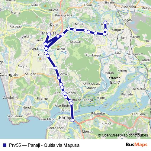 Prv55 bus Line Map