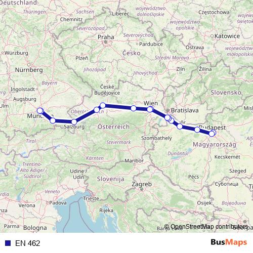 EN 462 rail Line Map