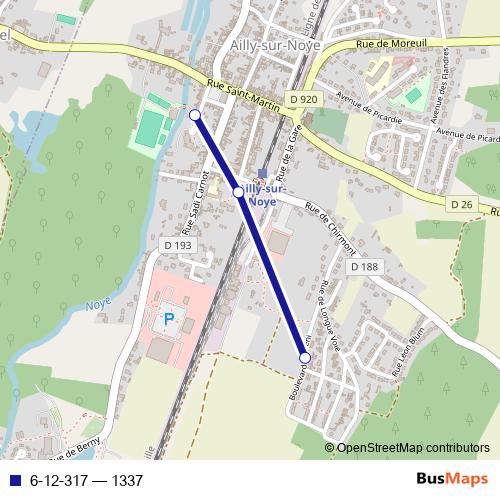 6-12-317 bus Line Map