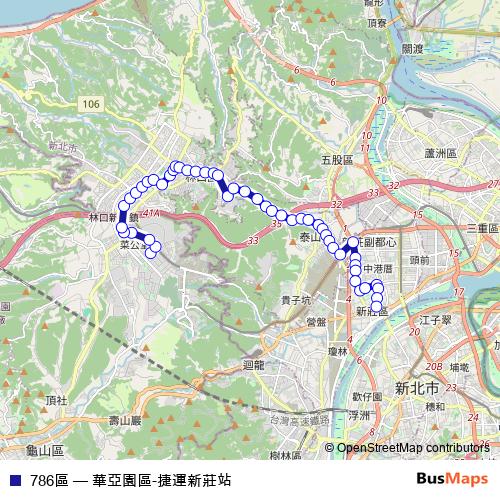 786區 bus Line Map