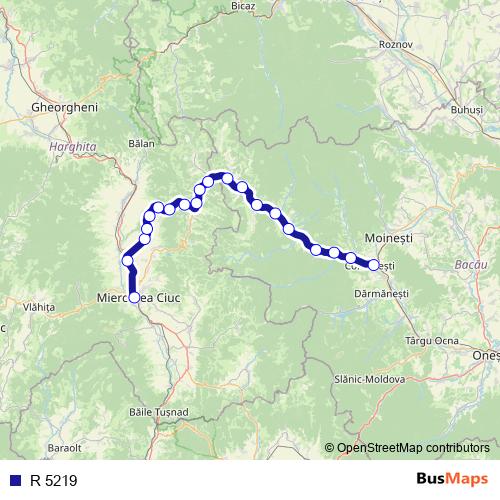 R 5219 rail Line Map