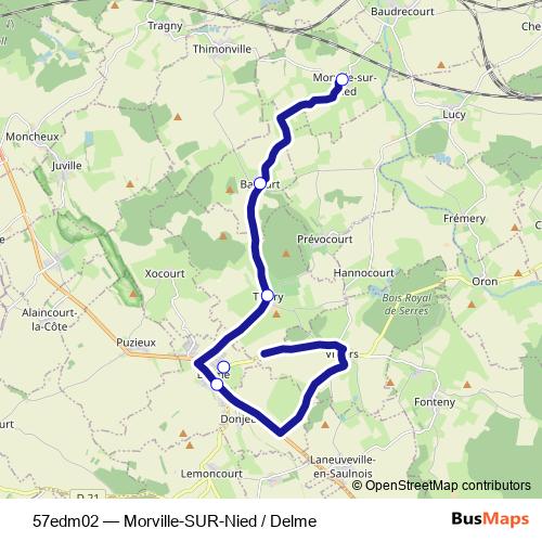 57edm02 bus Line Map