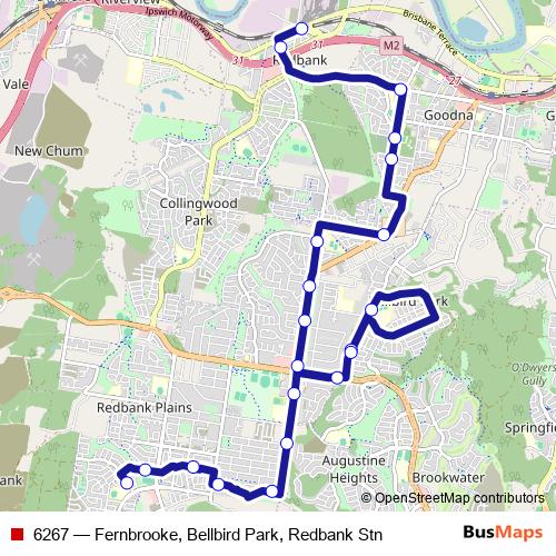 6267 bus Line Map