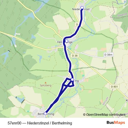 57enr00 bus Line Map
