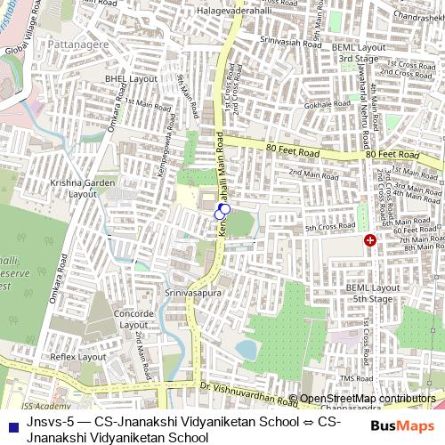 Jnsvs-5 bus Line Map