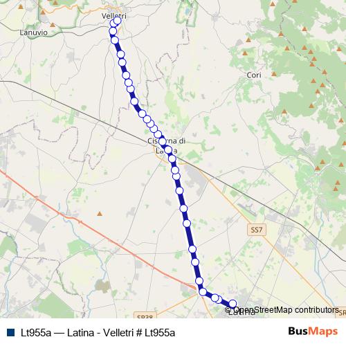Lt955a bus Line Map