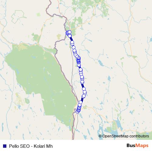 Pello SEO - Kolari Mh bus Line Map