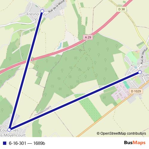 6-16-301 bus Line Map