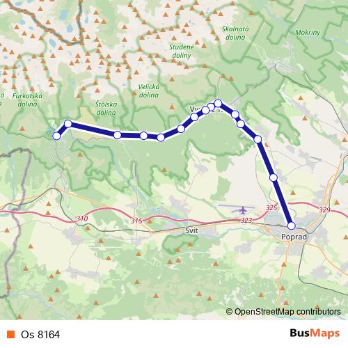 Os 8164 rail Line Map