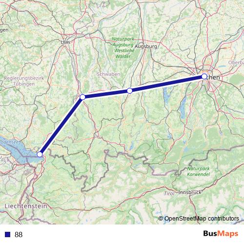 88 rail Line Map