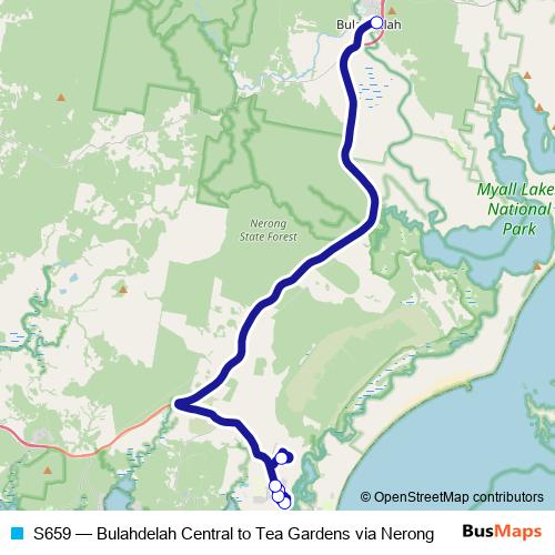 S659 bus Line Map