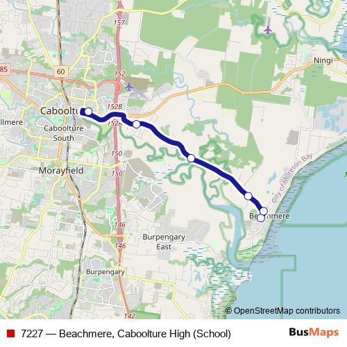 7227 bus Line Map