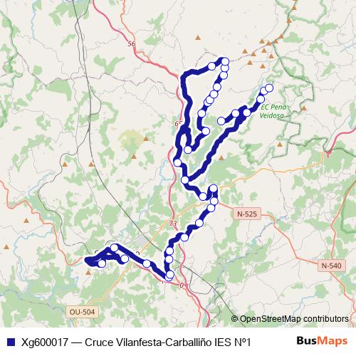 Xg600017 bus Line Map