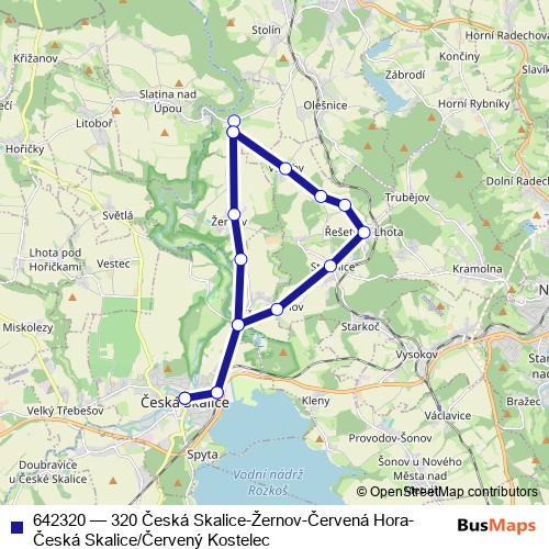 642320 bus Line Map