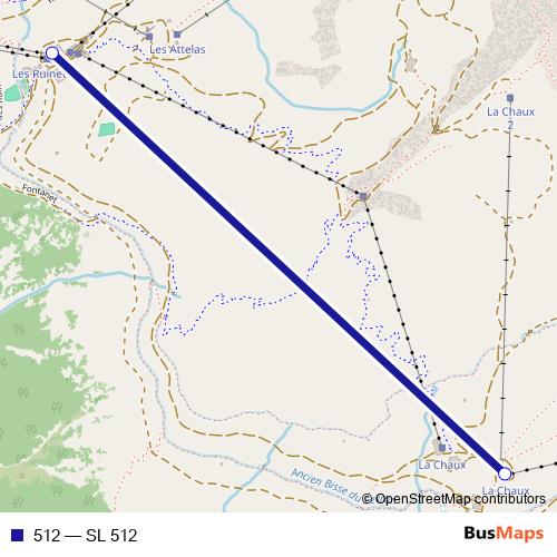 512 cable-car Line Map