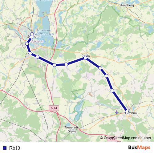 Rb13 rail Line Map
