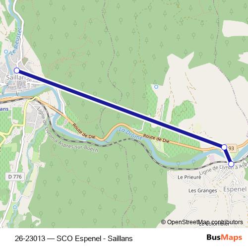 26-23013 bus Line Map