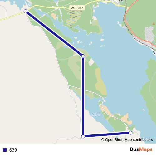 639 bus Line Map
