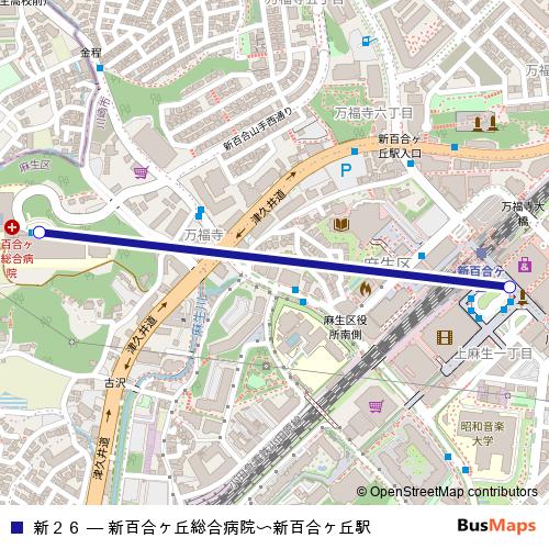 新２６ bus Line Map