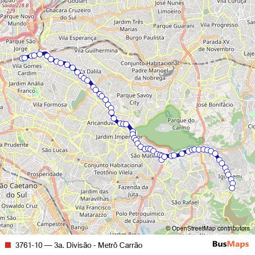 3761-10 bus Line Map