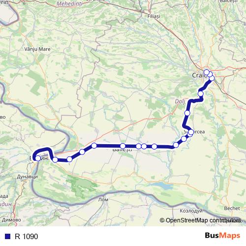 R 1090 rail Line Map
