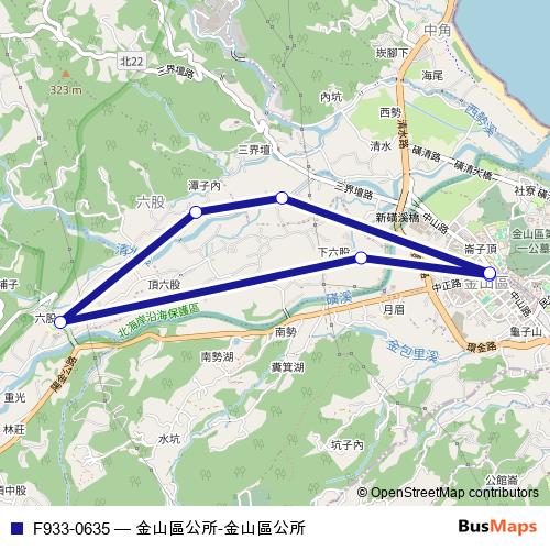 F933-0635 bus Line Map