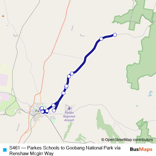 S461 bus Line Map