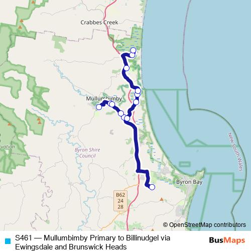 S461 bus Line Map
