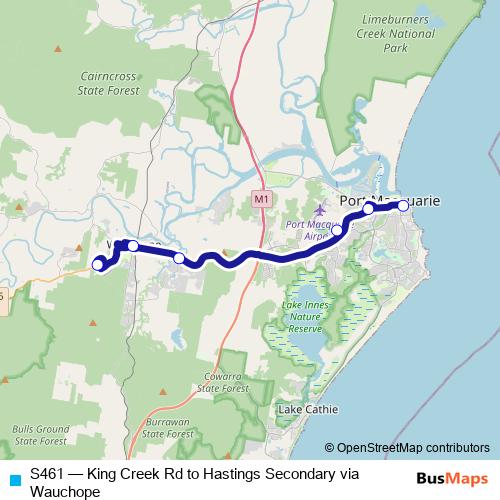 S461 bus Line Map