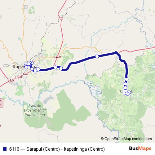 6116 bus Line Map