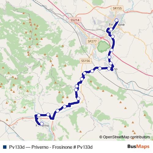 Pv133d bus Line Map