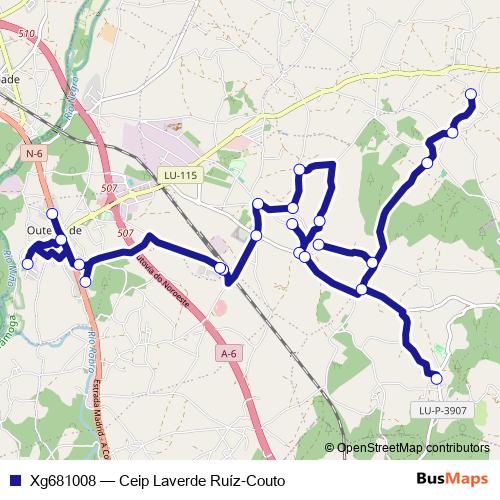 Xg681008 bus Line Map