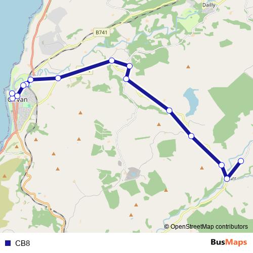 CB8 bus Line Map