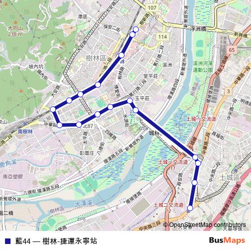 藍44 bus Line Map