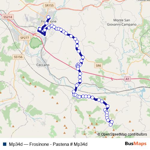 Mp34d bus Line Map