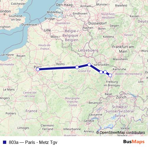 803a rail Line Map