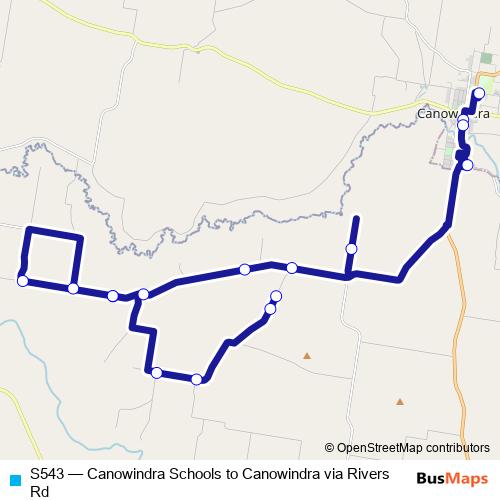 S543 bus Line Map
