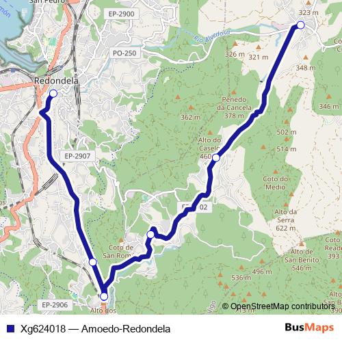 Xg624018 bus Line Map