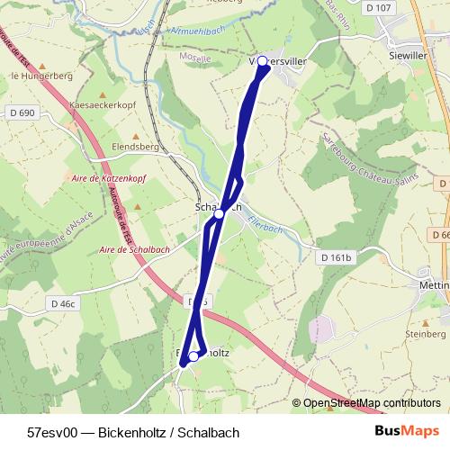 57esv00 bus Line Map