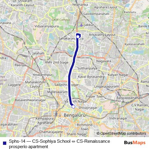 Sphs-14 bus Line Map